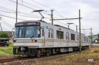 熊本電気鉄道03形。2両編成3本が活躍しています