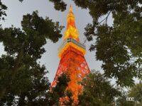 東京紅葉ドライブ！ 神宮外苑いちょう並木や東京タワー周辺へ♪【週刊☆久保まいカー日記08】 - 東京タワーのライトアップもこんなに近くから見れます