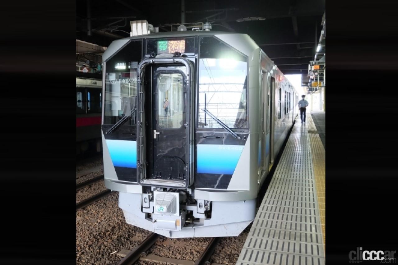 五能線（秋田県東能代駅～青森県川部駅）にモーターで走行する電気式