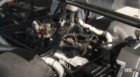 復元されたマツダ「RX500」のエンジンルーム