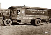 グッドイヤーが1917年に創設した大陸横断トラック便、Wingfoot Express。アメリカの物流を進化させた立役者です