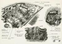 マツダロータリーを「誕生前」から知る2人、山口京一と鈴木脩己の懐メロならぬマツダ協奏曲（狂騒曲ではない）の旅 - Design drawing of the NSU Ro 80s twin-disc rotary engine