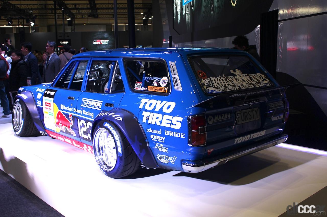 TOYO TIRESブースは、マッドマイクとTCPマジックが共同製作した TOYO TIRESブースは、マッドマイクとTCPマジックが共同製作した