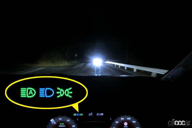 「4代めエクストレイルのアダプティブLEDヘッドライトシステムシステムは精度高く使いやすいぞ！【新車リアル試乗 10-6　日産エクストレイル　ライト編】」の33枚目の画像
