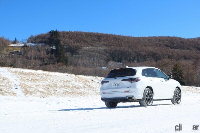 「ホンダの4WDは雪に弱い？ じゃあ実際にZR-V e:HEVで走って確かめてみよう」の14枚目の画像