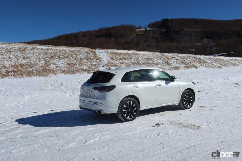 「ホンダの4WDは雪に弱い？ じゃあ実際にZR-V e:HEVで走って確かめてみよう」の17枚目の画像