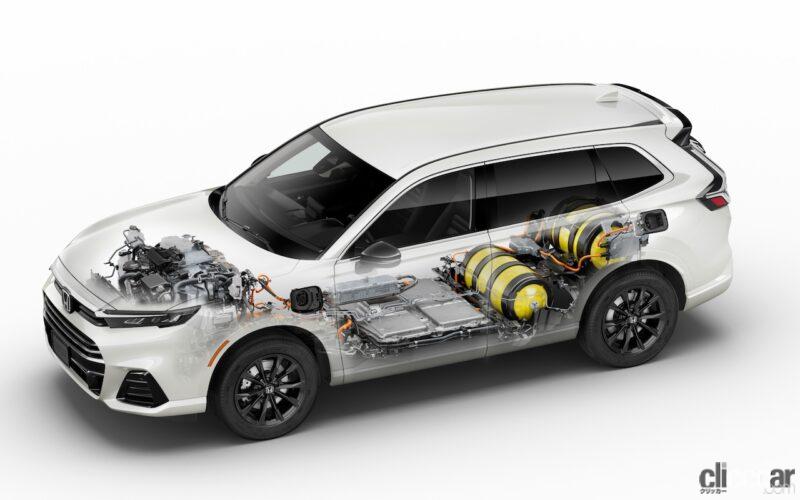 「日本メーカー初の充電できる燃料電池車、ホンダ新型「CR-V e:FCEV」を2024年夏に日本発売！」の8枚目の画像