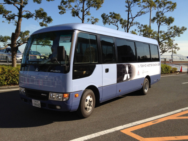 「意外と楽しかったぞ！ふそう・ダイムラーのバス「ROSA」！ と東京モーターショー〜六本木のちょいバス旅【東京モーターショー】」の2枚目の画像