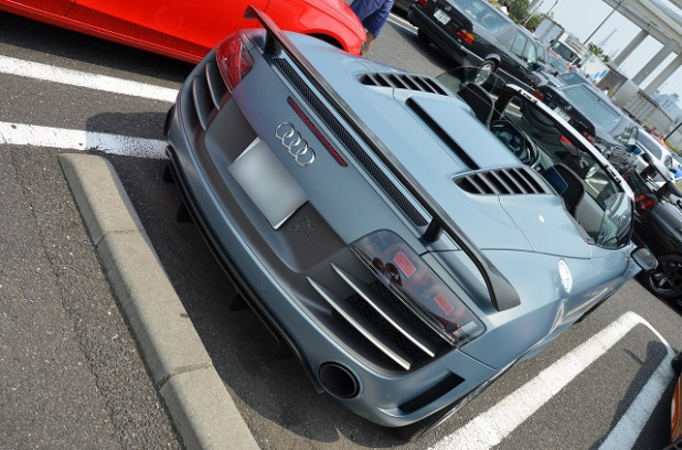 「【貴重】日本に15台のうち2台が集まった！ アウディR8 GT＆R8 GTスパイダーが大黒に!!」の7枚目の画像