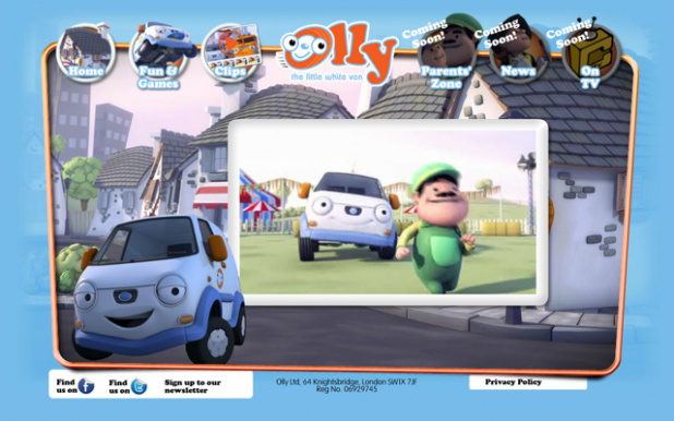 「クルマ版機関車トーマスのようなアニメ「Olly The Little White Van」は「カーズ2」とは目が違います」の1枚目の画像