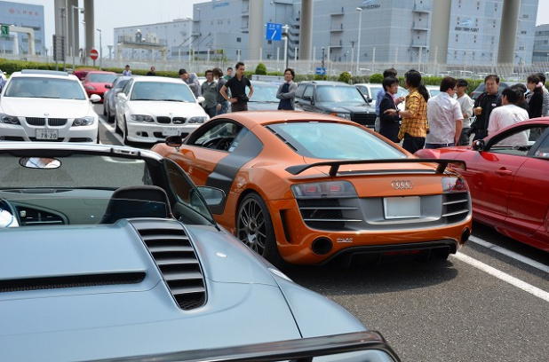 「【貴重】日本に15台のうち2台が集まった！ アウディR8 GT＆R8 GTスパイダーが大黒に!!」の27枚目の画像