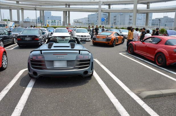 「【貴重】日本に15台のうち2台が集まった！ アウディR8 GT＆R8 GTスパイダーが大黒に!!」の28枚目の画像