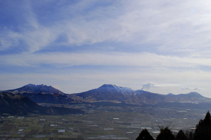 城山展望所から見た阿蘇山