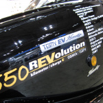 「【EV JAPAN】一回の充電で550km走行OK!!　EVの未来を感じさせる秀作『550 REVolution』をスクープ撮!」の2枚目の画像ギャラリーへのリンク