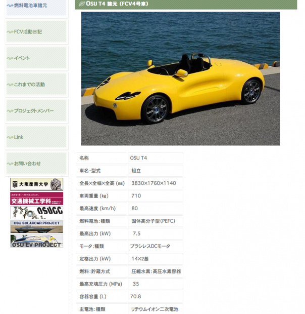 「まだまだ日本の自動車界、技術には未来が光り輝いている！【大阪産業大学、燃料電池車の公道走行認可を取得】」の2枚目の画像