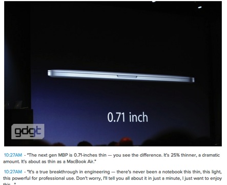 「【WWDC 2012】Macbook Proもアップデート！待望のRetinaモデルが登場！」の8枚目の画像
