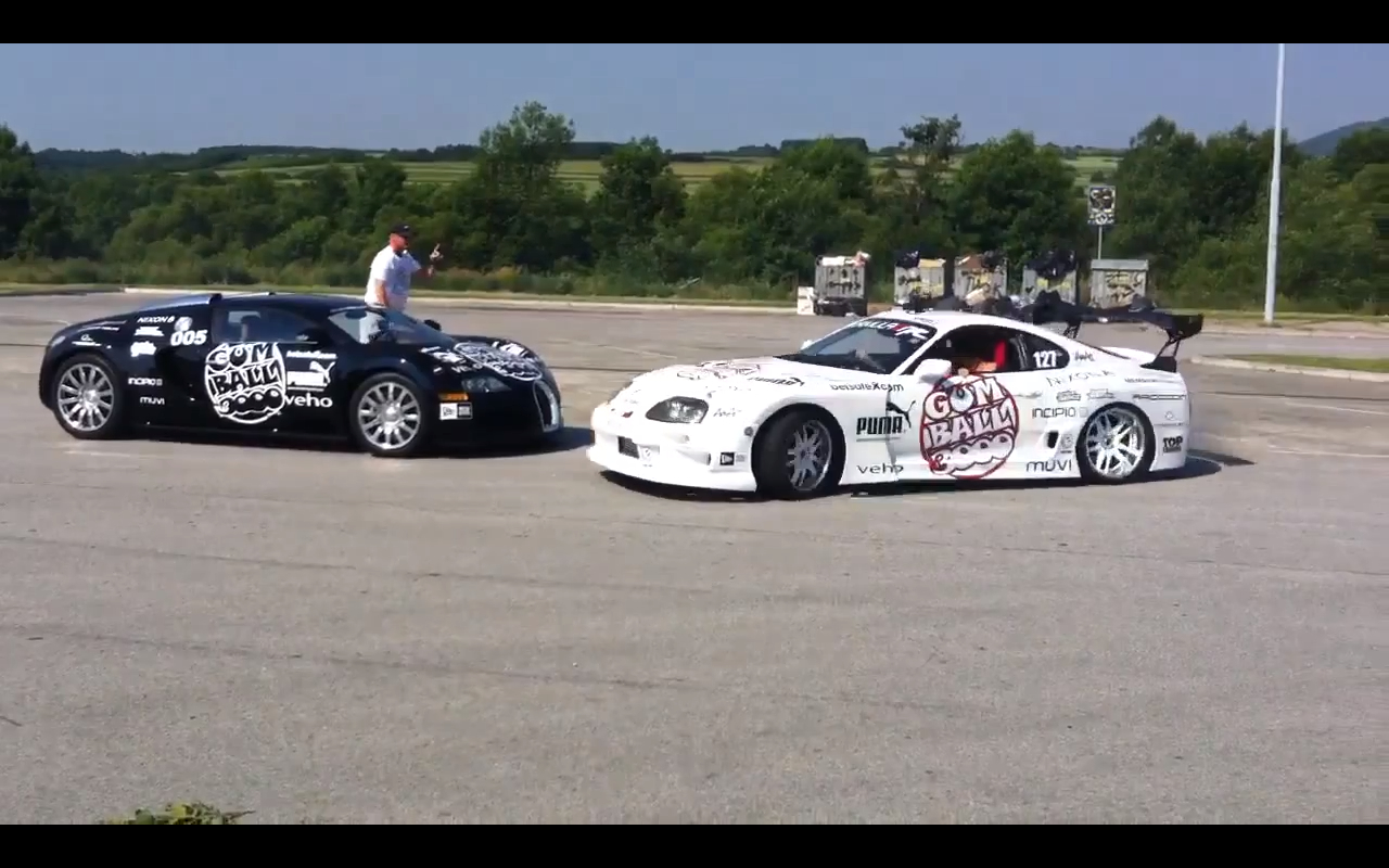 Supra is Drifiting around Veyron 画像｜いわゆる“キャノンボール”っ
