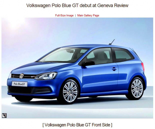 「VW初の気筒休止システム搭載「Polo Blue GT」登場! 【ジュネーブモーターショー2012】」の1枚目の画像