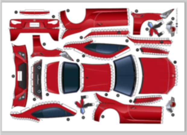 トヨタ86 ペーパークラフト 画像 トヨタ86を タダ で作ろう 連休中のオモシロ過ごし方提案 Clicccar Com