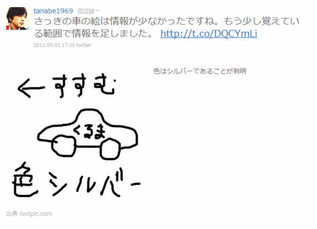 「俳優の田辺誠一のクルマの絵がシュールすぎてネットで話題に！」の2枚目の画像