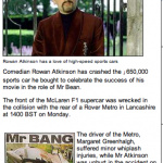 「Mr.ビーンのマクラーレンF１は２度死ぬ！　ローワン・アトキンソンの愛車が再び大クラッシュ」の7枚目の画像ギャラリーへのリンク