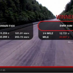 SUVとスーパーカーはどちらが速い? フェラーリF430 vs BMW X6Mのガチンコ勝負! - f430_x6m