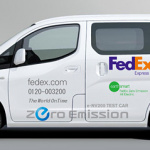 日本でも日産とフェデラル エクスプレス（フェデックス）の電気商用車e-NV200の実証運行開始 - fedex_nv200e