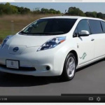 【動画】あの電気自動車のリムジン仕様が公道を走る！ - leaf_limo2012