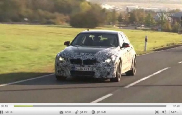 「2013年モデル？　次期型BMW M3がニュルを走った【動画】」の1枚目の画像