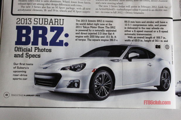 「スバルBRZのオールヌードモデルが米クルマ雑誌に掲載されていました【2011東京モーターショー】」の1枚目の画像