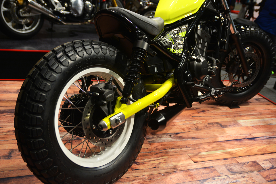 簡単にここまでイジれる モーターサイクルショー17に Honda Rebel250 のカスタムモデルが展示されていた Clicccar Com