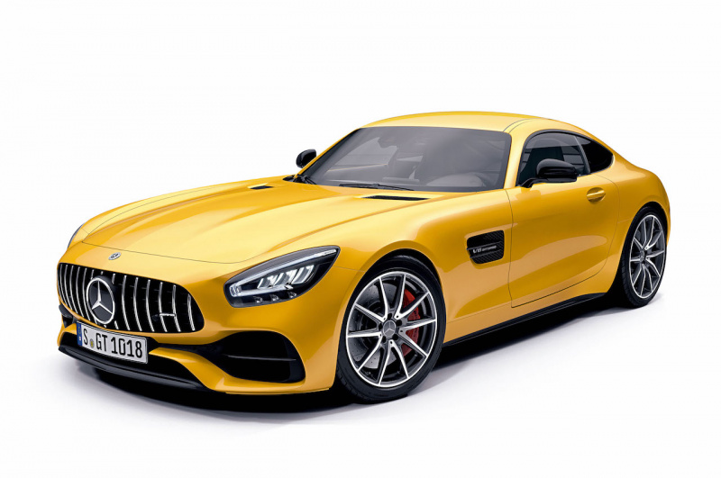 新車 2ドアクーペの メルセデスamg Gt もマイナーチェンジで最新フェイスに変身 Clicccar Com