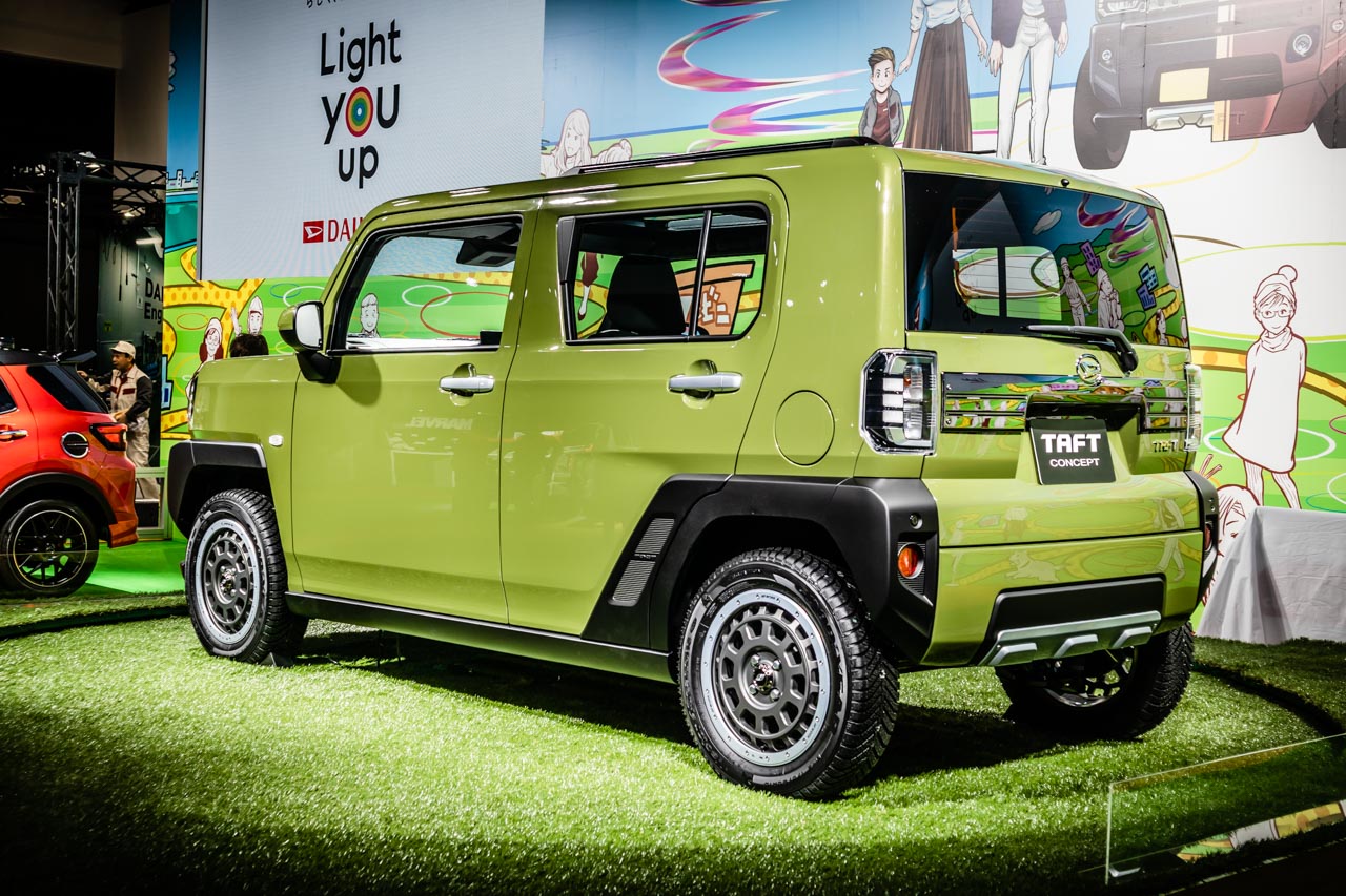 ダイハツの新型軽SUV「TAFT(タフト)コンセプト」は、スズキ・ハスラーよりも低さと四角さが際立つ!【東京オートサロン2020 ...