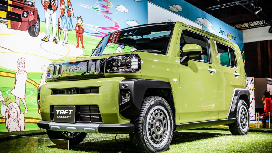 ダイハツの新型軽SUV「TAFT(タフト)コンセプト」は、スズキ・ハスラーよりも低さと四角さが際立つ!【東京オートサロン2020 ...